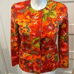 Chico’s Colorful Button-Front Jacket